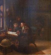 Jan Steen Scholar at his Desk oil on canvas